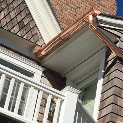 copper gutter installation Brookhaven ny